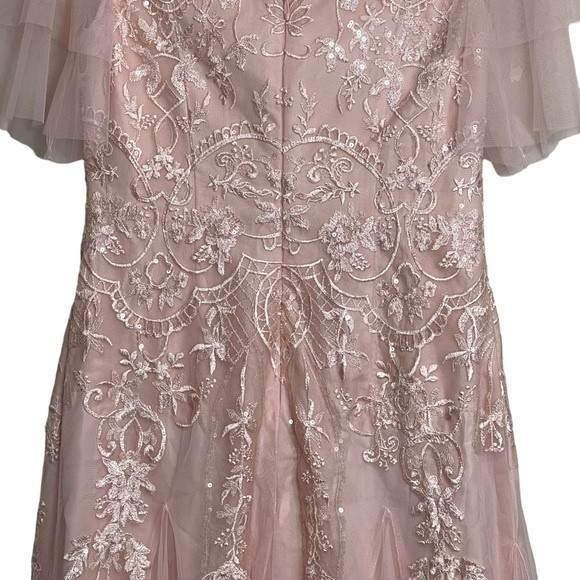 NEW JJs House Dress Bridesmaid Wedding Special Occasions Pearl Pink NWT Size 10 - Picture 11 of 13